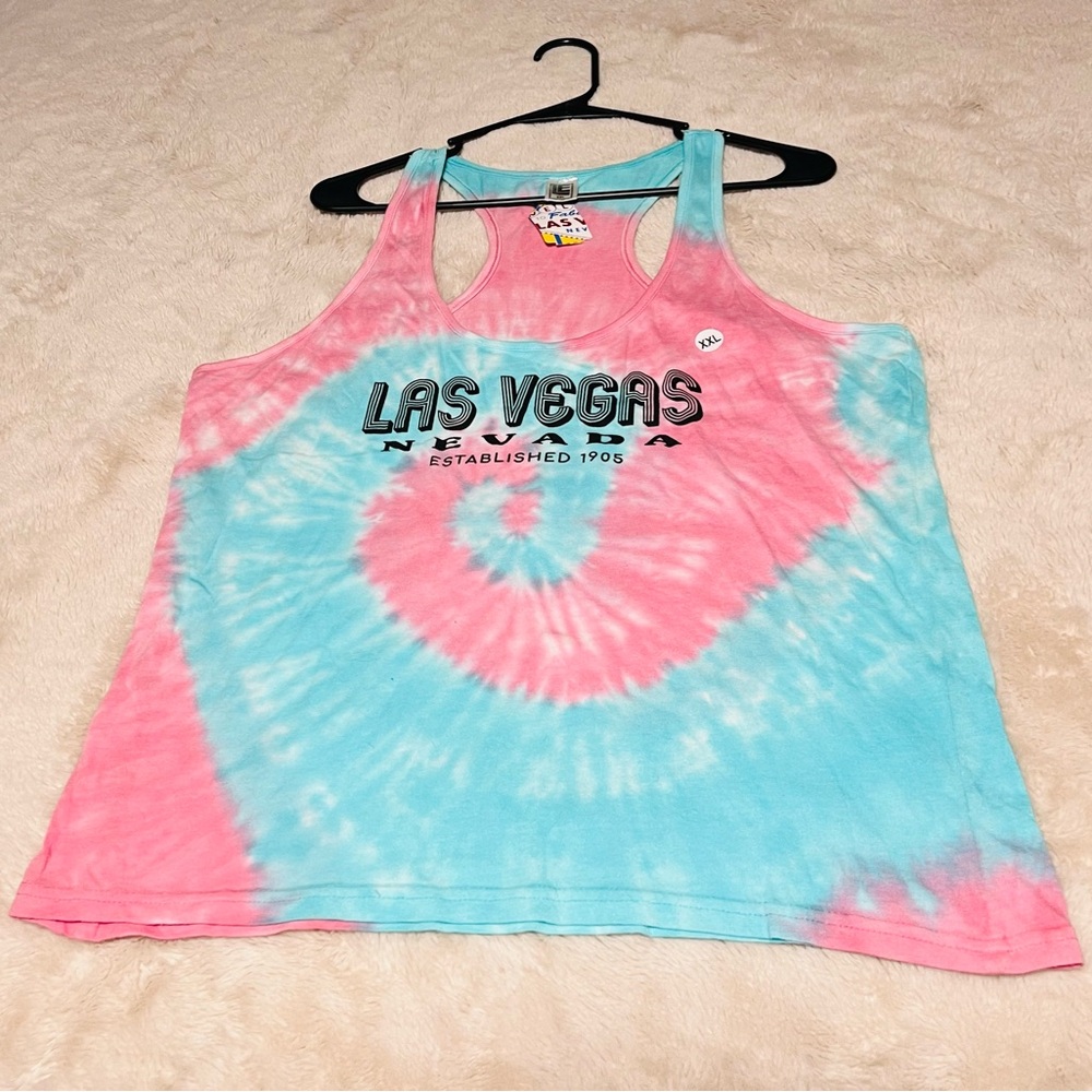 XXL Tie Dye Las Vegas Tank Top NWT
